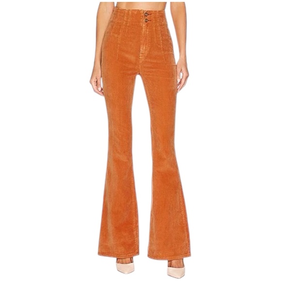 FREE POPLE We the Free Jayden Cord Flare in Brown or Cognac Size 27 - Picture 1 of 9